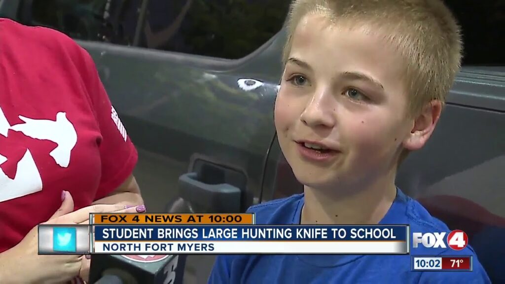 Student expelled for bringing large hunting knife to school